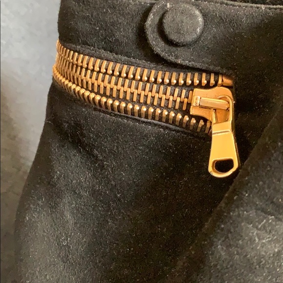 Brian Atwood Suede Wraparound Zipper Booties Boot - Picture 7 of 8